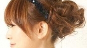 花苞頭韓式髮型扎法